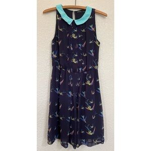 Zara Hummingbird Dress Women’s Size XS